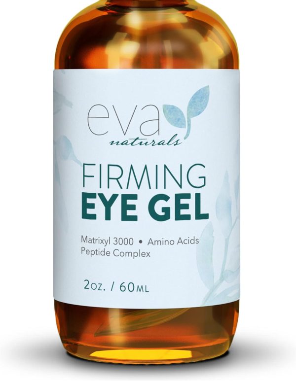 Anti-Aging Eye Gel - Luxurious Hydrating Under Eye Cream For Dark Circles and Puffiness, Bags, Crows Feet, Wrinkles - With Hyaluronic Acid & Skin-Firming Peptides Eye Serum (2 oz.)