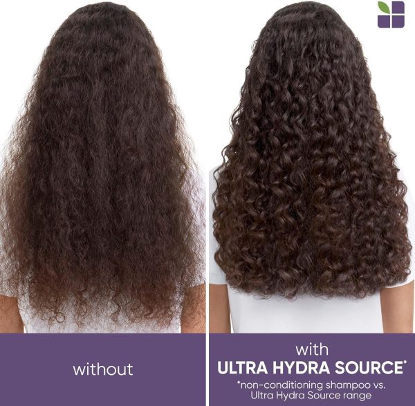 Biolage Ultra Hydra Source Shampoo | Deep Hydrating Shampoo for Very Dry Hair | Moisturizes Hair to Prevent Breakage | Paraben & Silicone-Free | Vegan | Salon Shampoo - Image 2