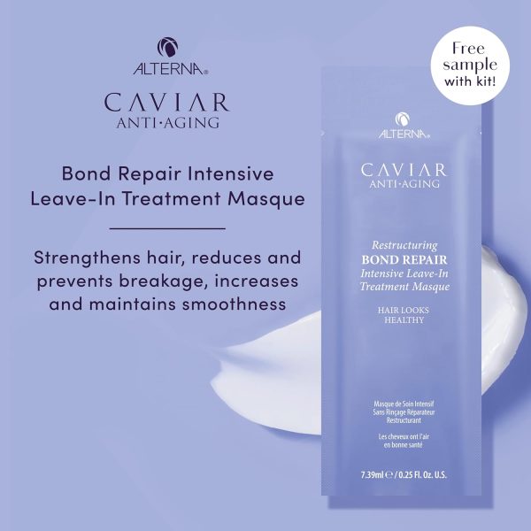 Caviar Anti-Aging Replenishing Moisture Trial Kit - Shampoo, Conditioner, Leave-In CC Cream | For Dry, Brittle Hair | Protects, Restores & Hydrates | Sulfate Free - Image 7