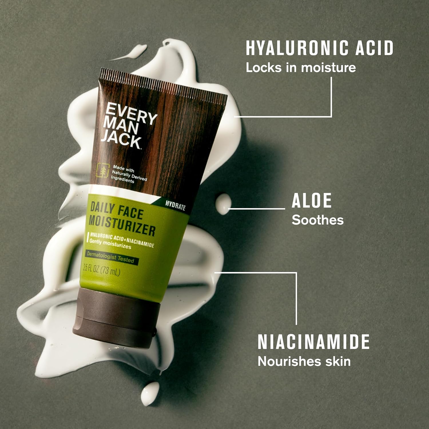 Every Man Jack Daily Face Wash & Lotion Set, Deeply Cleanse, Moisturize, and Revive Dry, Tired Skin with Hyaluronic Acid, Niacinamide, and Aloe Vera - 2-Pack - Image 4