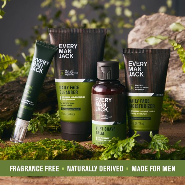 Every Man Jack Daily Face Wash & Lotion Set, Deeply Cleanse, Moisturize, and Revive Dry, Tired Skin with Hyaluronic Acid, Niacinamide, and Aloe Vera - 2-Pack - Image 6