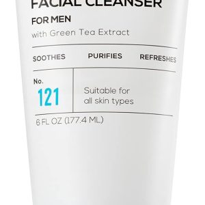 MARLOWE. No. 123 Men's Facial Moisturizer 6 oz, Lightweight Daily Face Lotion for Men, Includes Natural Extracts to Hydrate, Soothe & Restore, Light Aloe Citron Scent