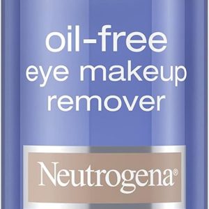 Neutrogena Oil-Free Liquid Eye Makeup Remover, Residue-Free, Non-Greasy, Gentle & Skin-Soothing Solution with Aloe & Cucumber Extract for Waterproof Mascara, 5.5 fl. oz