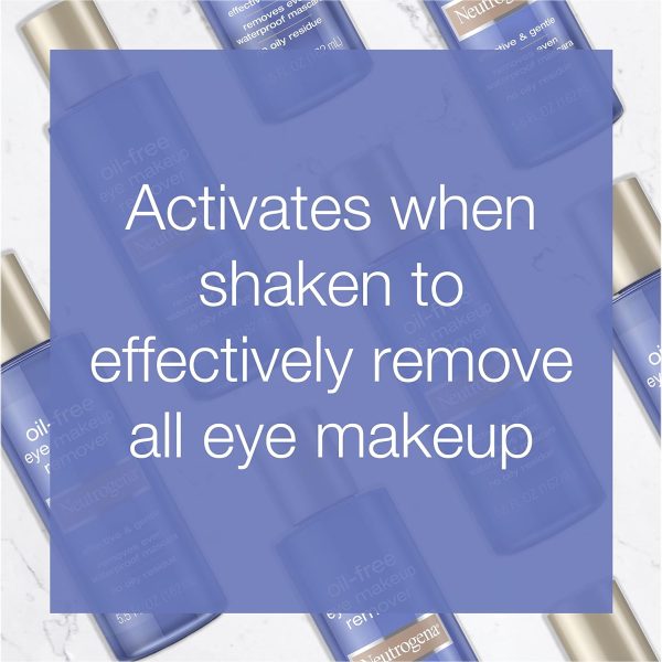 Neutrogena Oil-Free Liquid Eye Makeup Remover, Residue-Free, Non-Greasy, Gentle & Skin-Soothing Solution with Aloe & Cucumber Extract for Waterproof Mascara, 5.5 fl. oz - Image 7