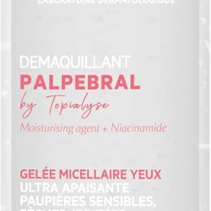 SVR Palpebral Eye Makeup Remover Gel - Niacinamide to Soothe & Hydrate - For Very Sensitive & Dry Eyelids & Eye Contour. Fragrance-Free - Waterproof Makeup Remover, 4.3 fl.oz.