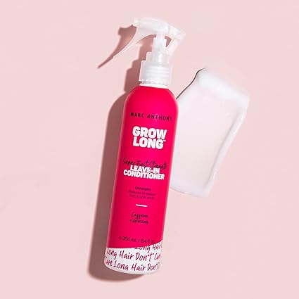 Marc Anthony Leave-In Conditioner Spray & Detangler, Grow Long Biotin - Anti-Frizz Deep Conditioner For Split Ends & Breakage - Vitamin E, Caffeine & Ginseng for Curly, Dry & Damaged Hair - Image 2