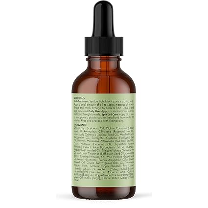 Mielle Organics Rosemary Mint Scalp & Hair Strengthening Oil for All Hair Types, 2 Ounce - Image 2